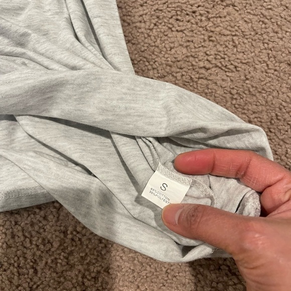 No Brand Gray Long Sleeve Merry Christmas Top - Picture 7 of 8